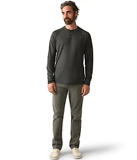 Faherty Cloud Long Sleeve Henley Shirt