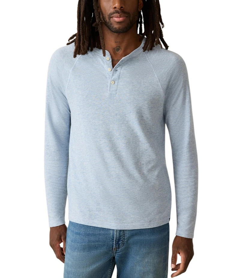 Faherty Cloud Long Sleeve Henley Shirt