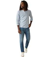 Faherty Cloud Long Sleeve Henley Shirt