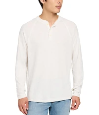 Faherty Cloud Long Sleeve Henley Shirt
