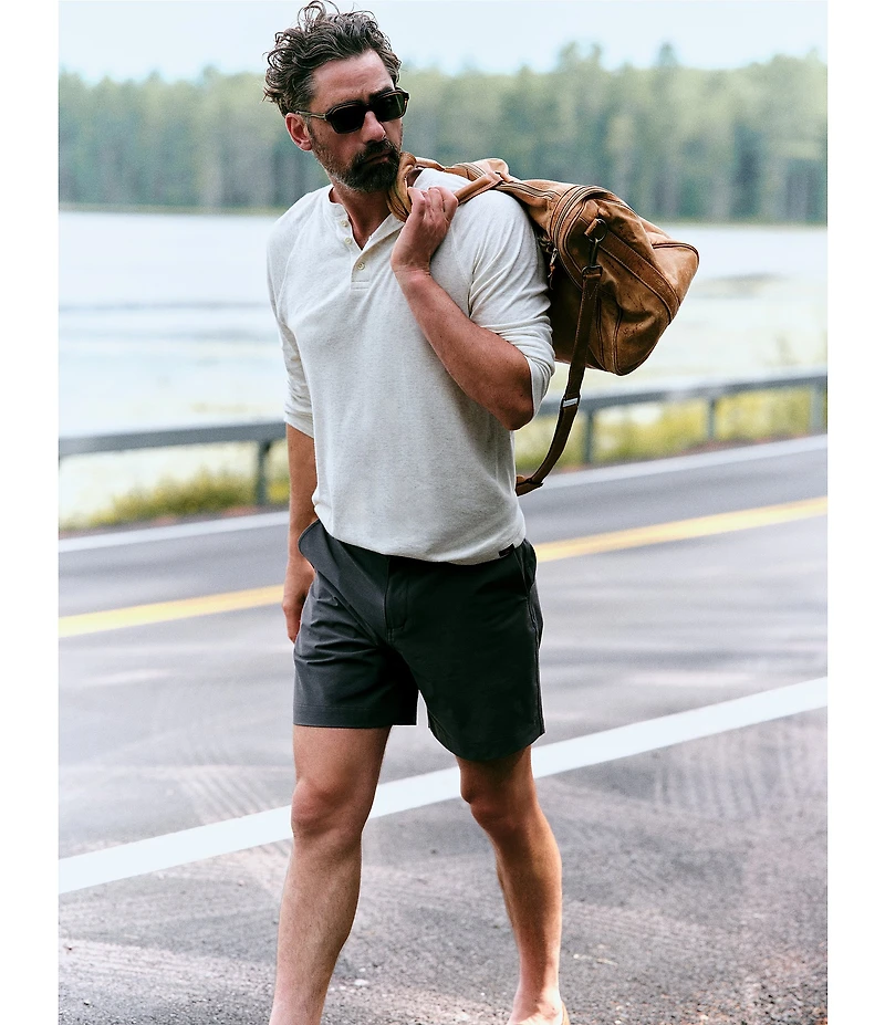 Faherty Cloud Long Sleeve Henley Shirt