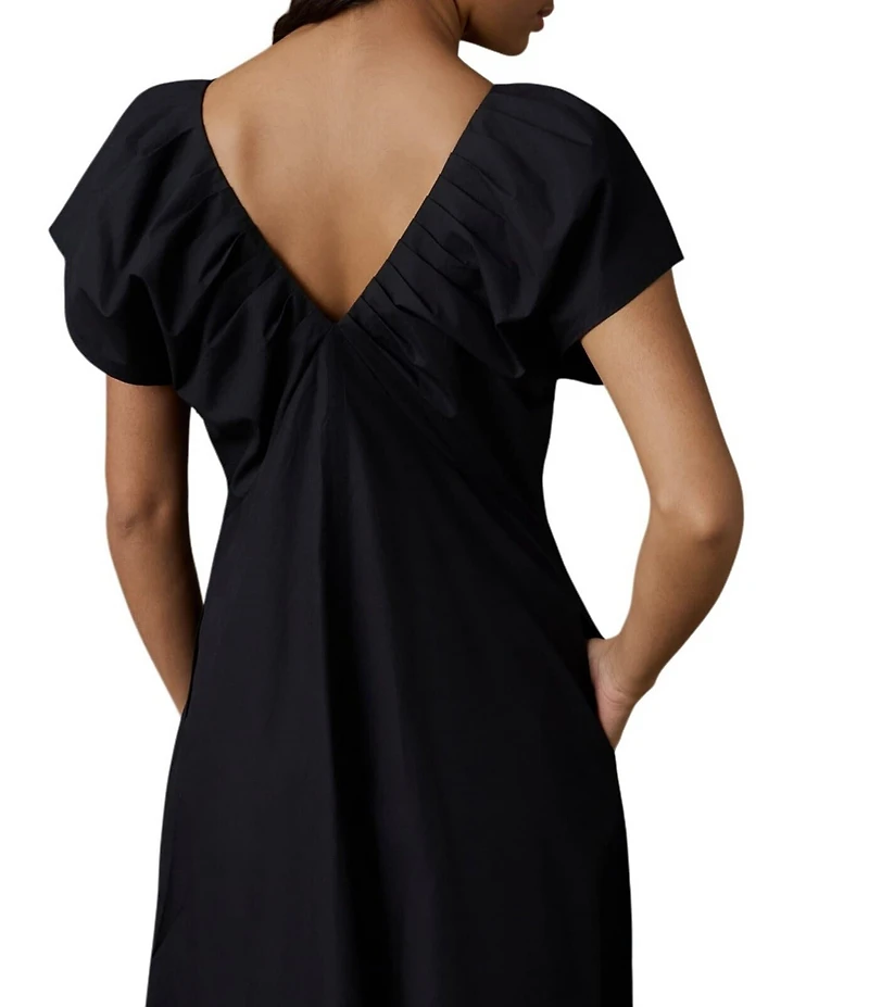 Faherty Coastal Bondhi Woven V-Neck Short Sleeve Dress