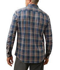 Faherty Coastline Knit Long Sleeve Twilight Woven Shirt