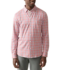 Faherty Coastline Knit Long Sleeve Woven Shirt