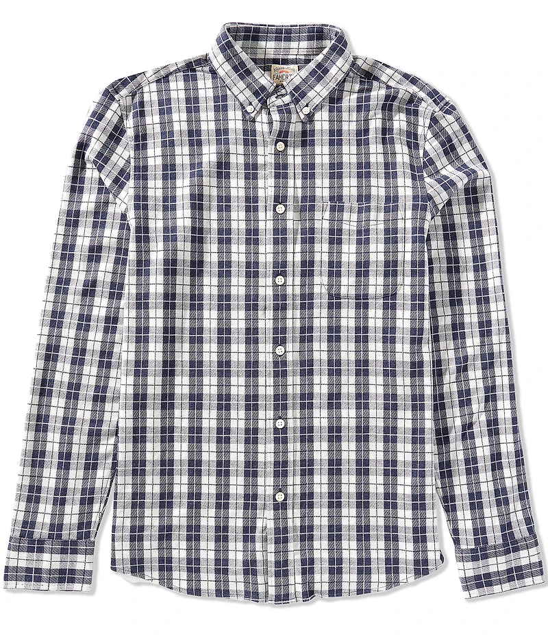 Faherty Coastline Knit Long Sleeve Woven Shirt