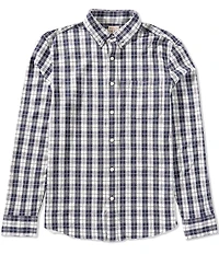 Faherty Coastline Knit Long Sleeve Woven Shirt