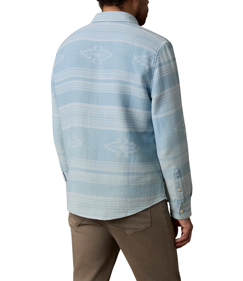 Faherty Doug Good Feather Indigo Canyon Overshirt