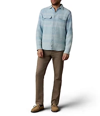 Faherty Doug Good Feather Indigo Canyon Overshirt