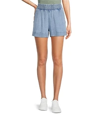 Faherty Dream Organic Cotton Mid Rise Pull-On Gauze Shorts