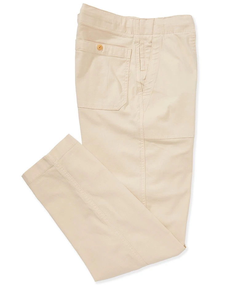 Faherty Dune Organic Cotton Blend Straight Leg Relaxed Utility Pants