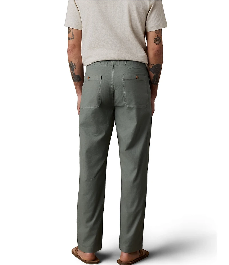 Faherty Dune Organic Cotton Blend Straight Leg Relaxed Utility Pants
