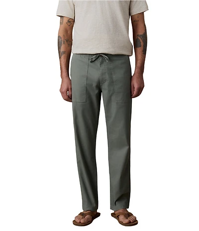 Faherty Dune Organic Cotton Blend Straight Leg Relaxed Utility Pants