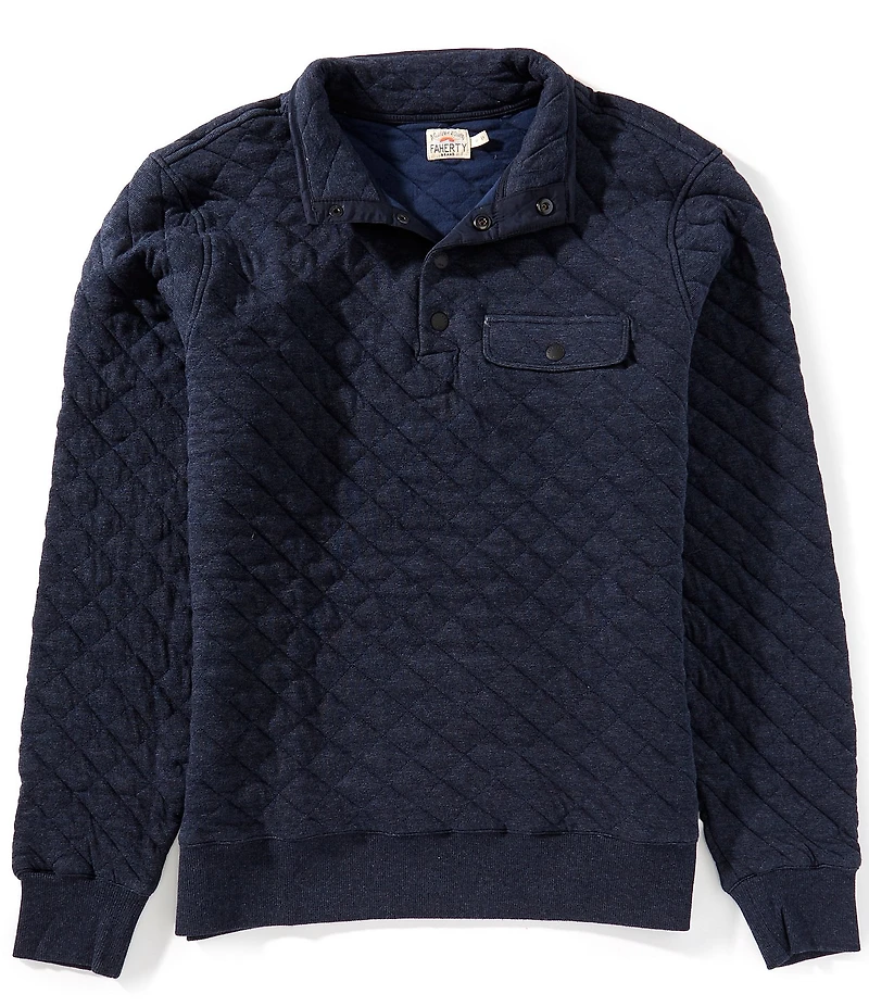 Faherty Epic Quilted Knit Pullover