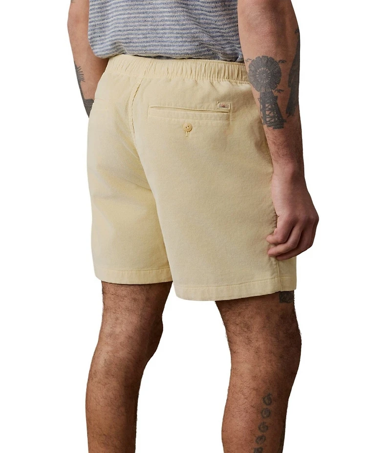 Faherty Essential Organic Cotton Blend Stretch Corduroy 6#double; Inseam Shorts