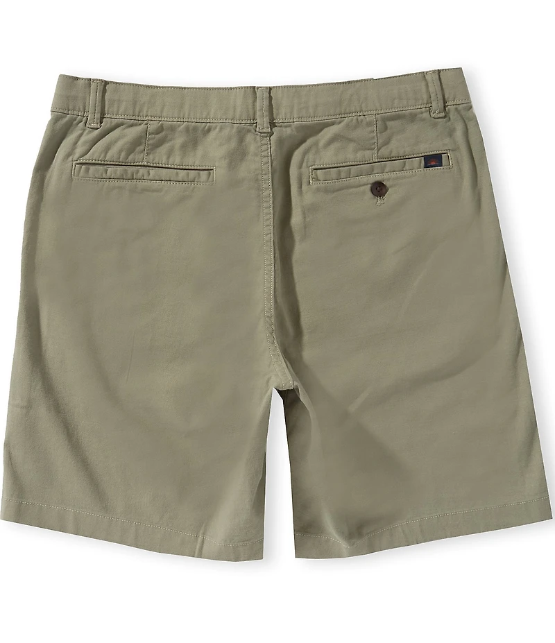 Faherty Essential Stretch Twill Organic Cotton 8#double; Inseam Shorts