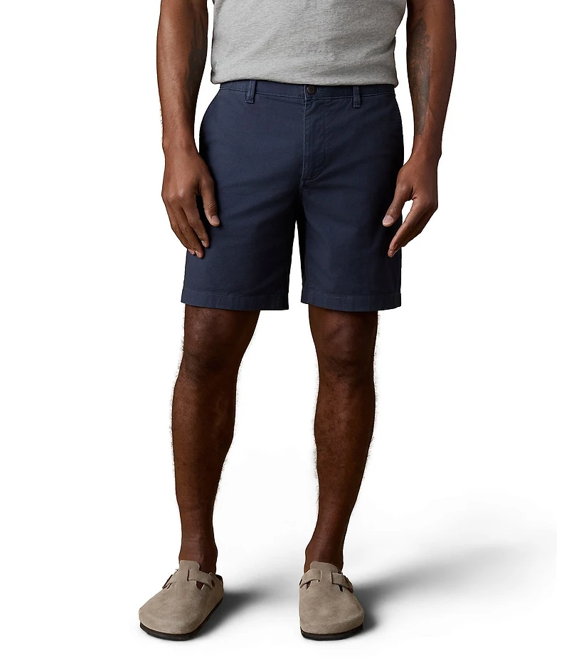 Faherty Essential Stretch Twill Organic Cotton 8#double; Inseam Shorts