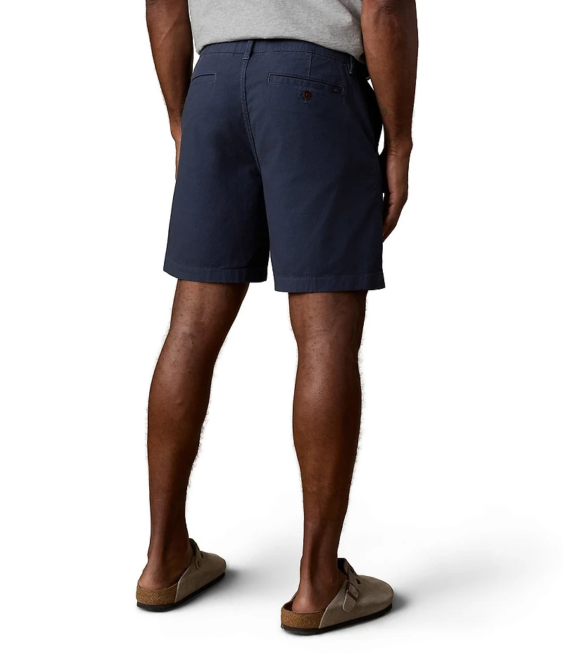Faherty Essential Stretch Twill Organic Cotton 8#double; Inseam Shorts