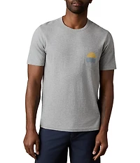 Faherty Graphic Sunwashed Pocket Short Sleeve T-Shirt