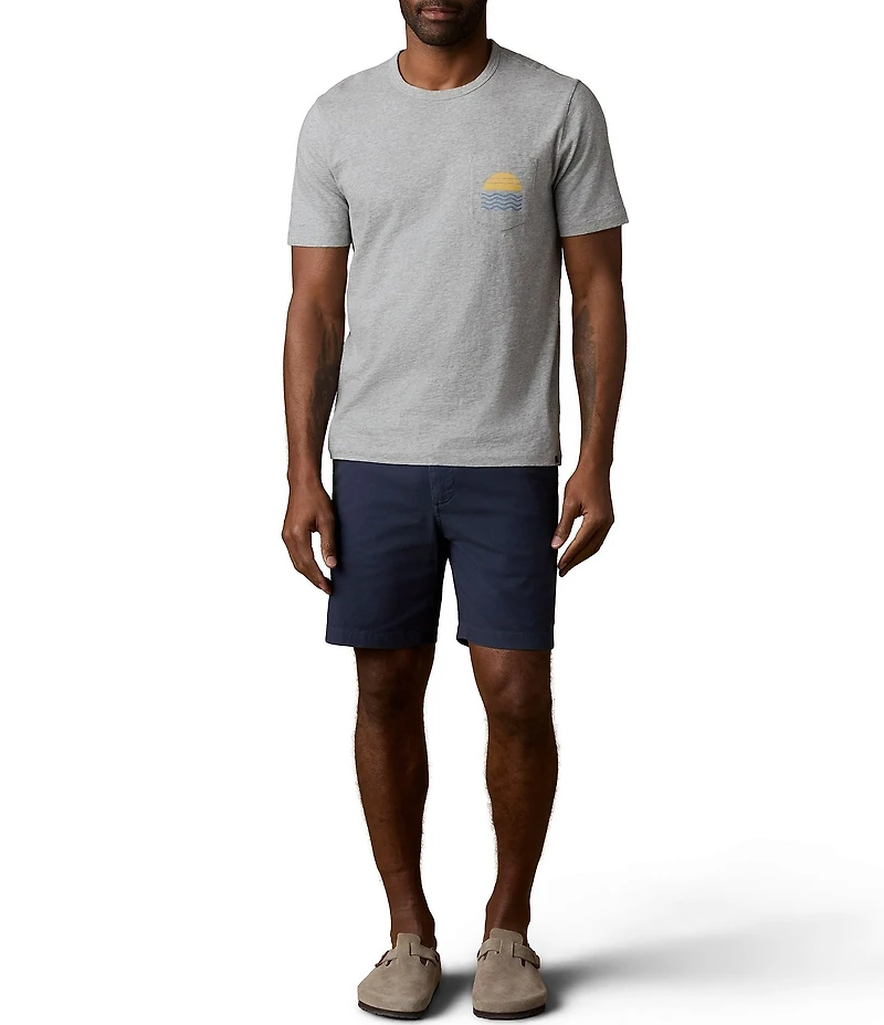 Faherty Graphic Sunwashed Pocket Short Sleeve T-Shirt