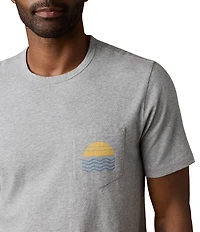 Faherty Graphic Sunwashed Pocket Short Sleeve T-Shirt