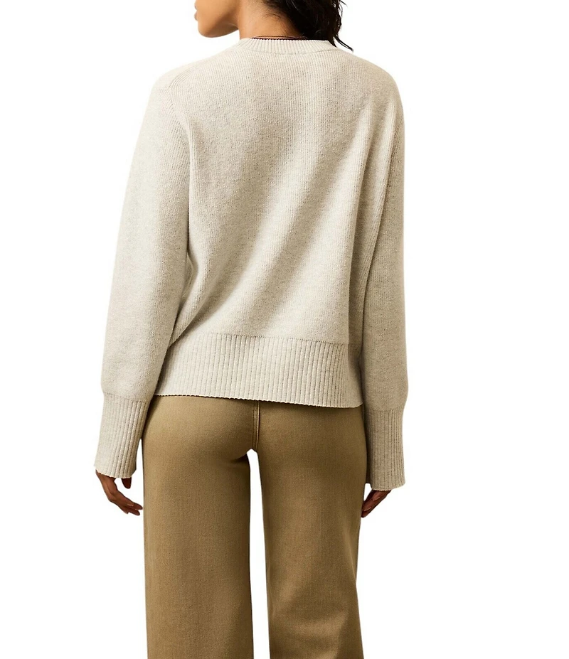 Faherty Jackson Essential Knit Crew Neck Long Sleeve Sweater