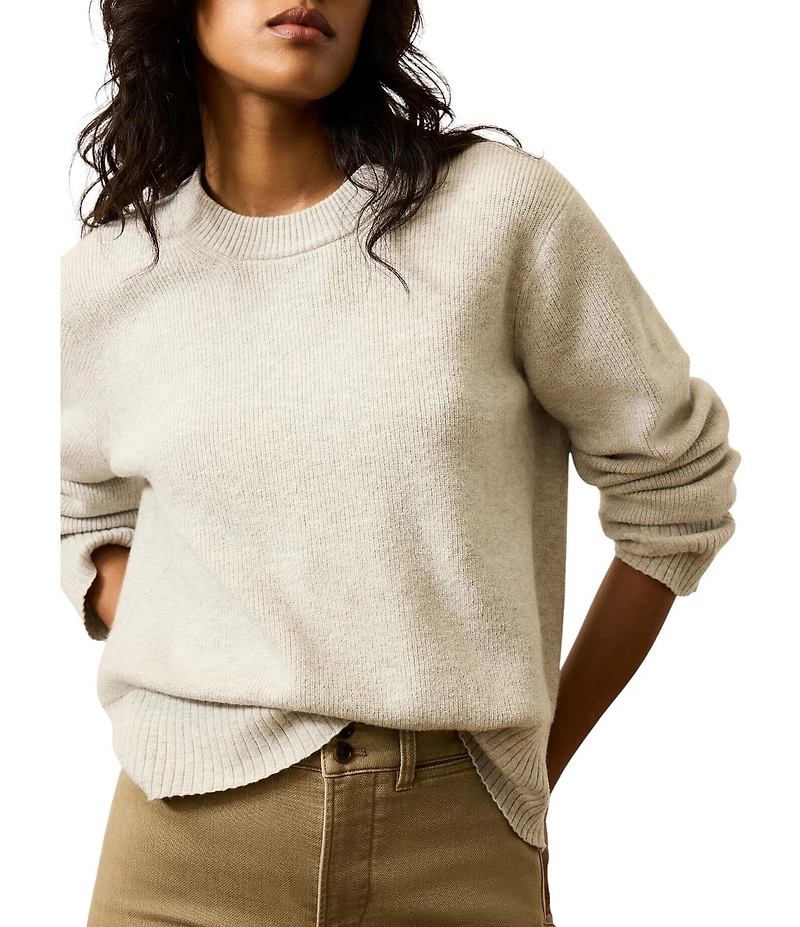 Faherty Jackson Essential Knit Crew Neck Long Sleeve Sweater