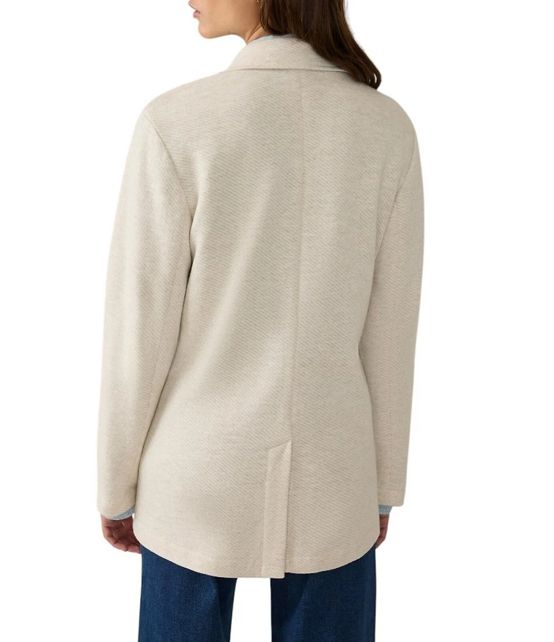 Faherty Knit Inlet Notch Collar Long Sleeve Blazer