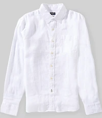 Faherty Laguna Linen Long Sleeve Woven Shirt