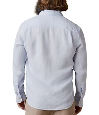 Faherty Laguna Striped Linen Long Sleeve Woven Button Shirt