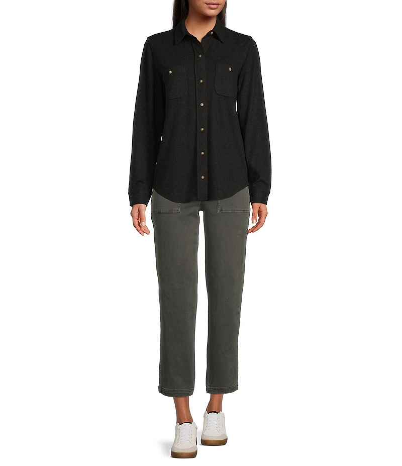 Faherty Legend Long Sleeve Button Front Shirt