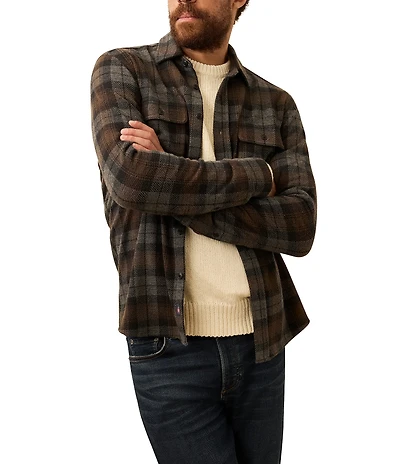 Faherty Legend Sweater Plaid Long Sleeve Woven Shirt