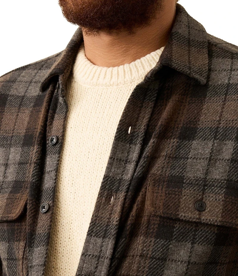 Faherty Legend Sweater Plaid Long Sleeve Woven Shirt