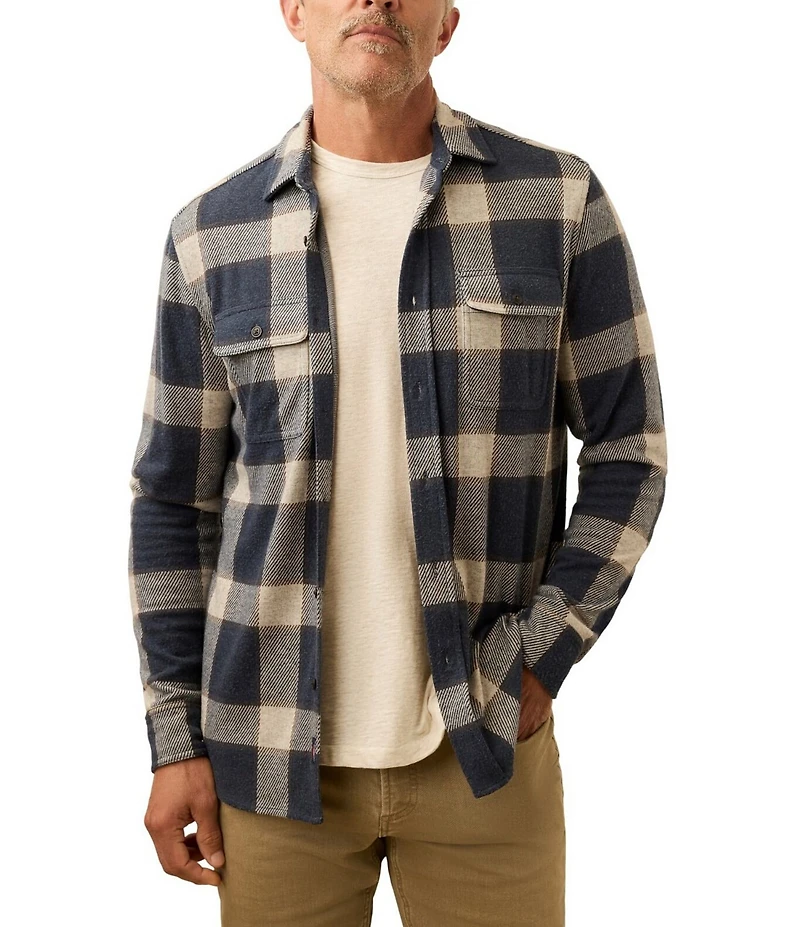 Faherty Legend Sweater Plaid Long Sleeve Woven Shirt