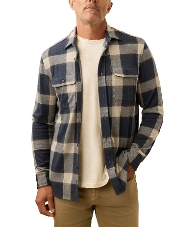 Faherty Legend Sweater Plaid Long Sleeve Woven Shirt