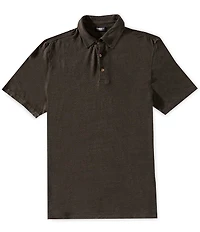 Faherty Linen Short Sleeve Polo Shirt