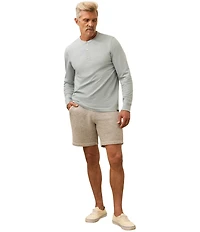 Faherty Long Sleeve Waffle Henley Shirt