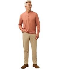 Faherty Long Sleeve Waffle Henley Shirt