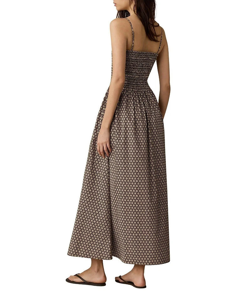 Faherty Lucia Square Neck Sleeveless Maxi Dress
