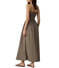 Faherty Lucia Square Neck Sleeveless Maxi Dress