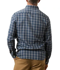 Faherty Monterrey Plaid Print Long Sleeve Woven Shirt