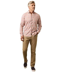 Faherty Monterrey Sky Plaid Long Sleeve Woven Shirt