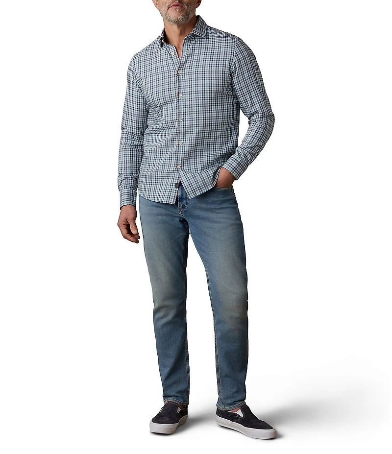 Faherty Monterrey Small Plaid Long Sleeve Woven Shirt