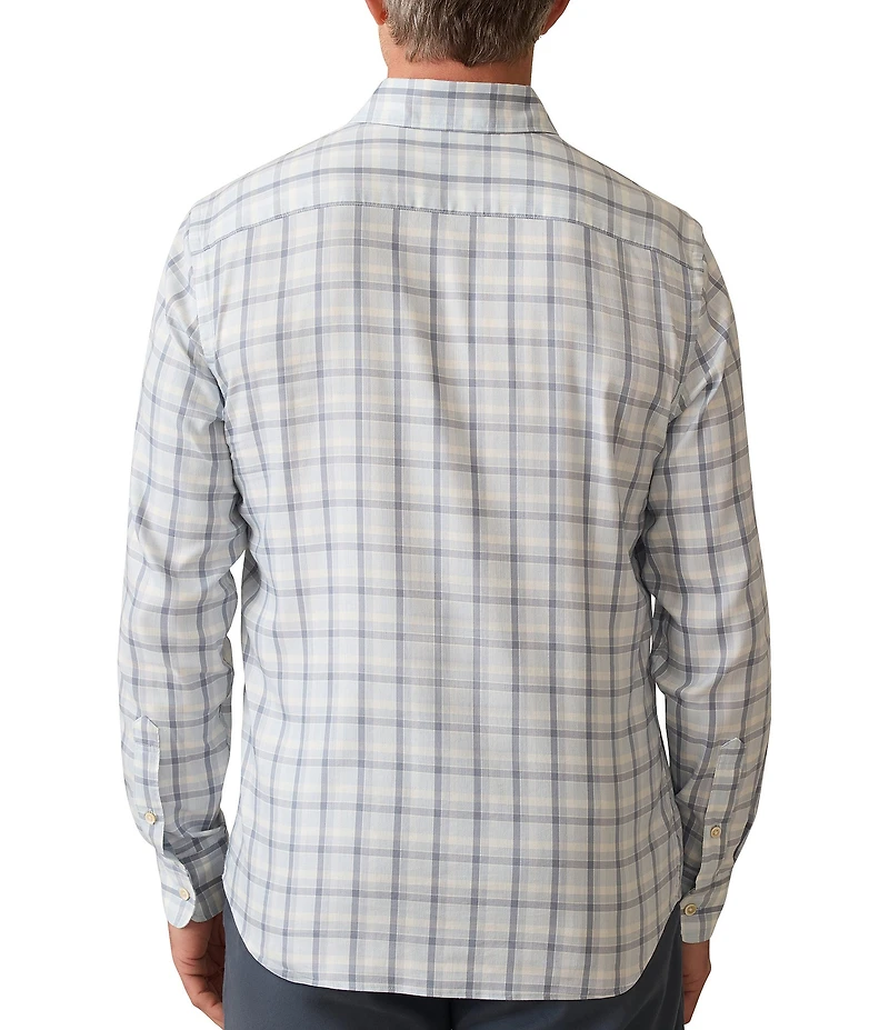 Faherty Monterrey Storm Plaid Long Sleeve Woven Shirt