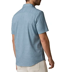 Faherty Movement Foliage Print Short Sleeve Woven Shirt