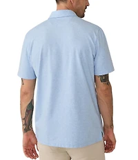 Faherty Movement Heather Short Sleeve Polo Shirt