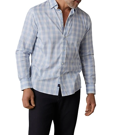 Faherty Movement Horizon Plaid Long Sleeve Woven Shirt