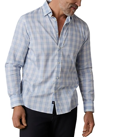 Faherty Movement Horizon Plaid Long Sleeve Woven Shirt