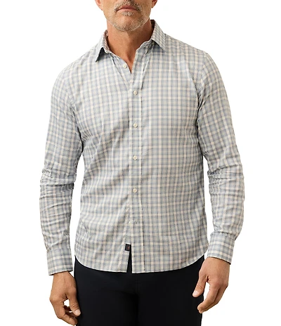 Faherty Movement Large Plaid Long Sleeve Woven Shirt