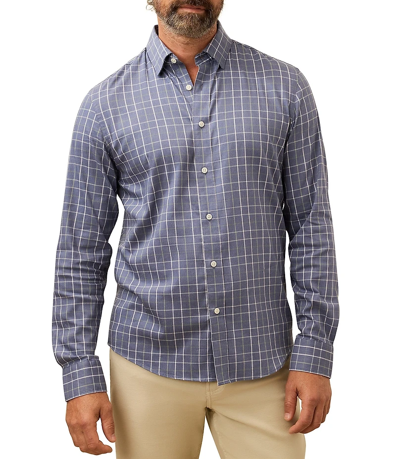 Faherty Movement Medium Plaid Long Sleeve Woven Shirt