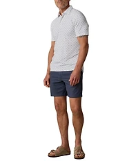 Faherty Movement Pique Printed Short Sleeve Polo Shirt